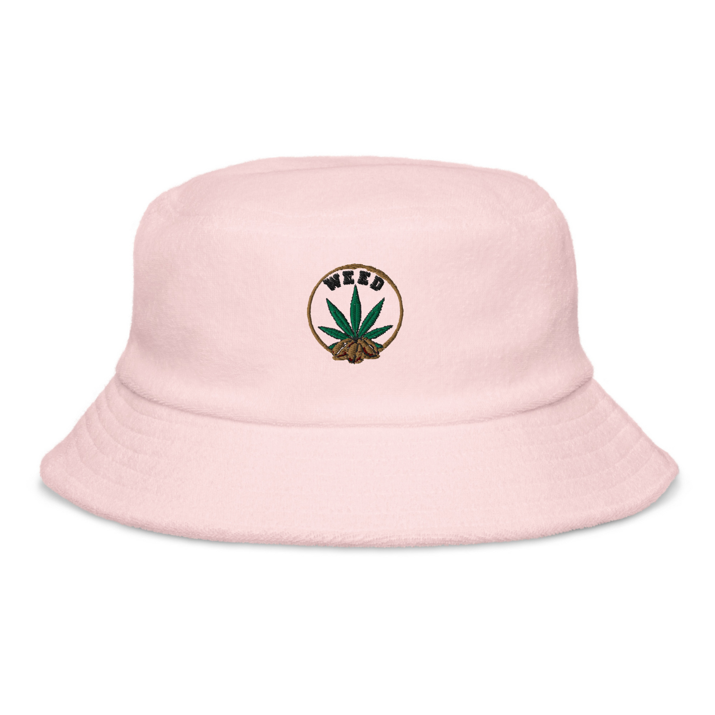 Unstructured Terry Cloth Bucket Hat