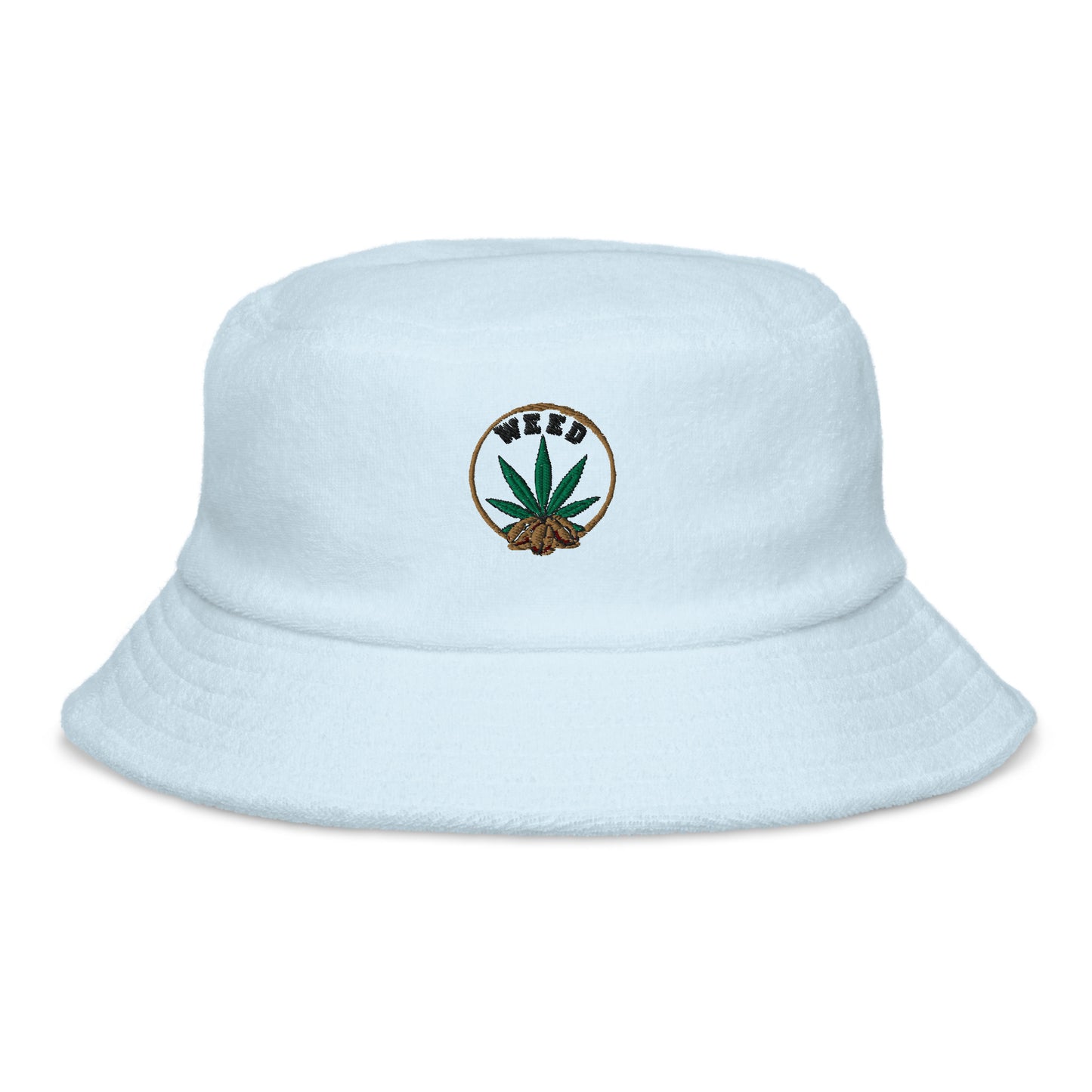 Unstructured Terry Cloth Bucket Hat