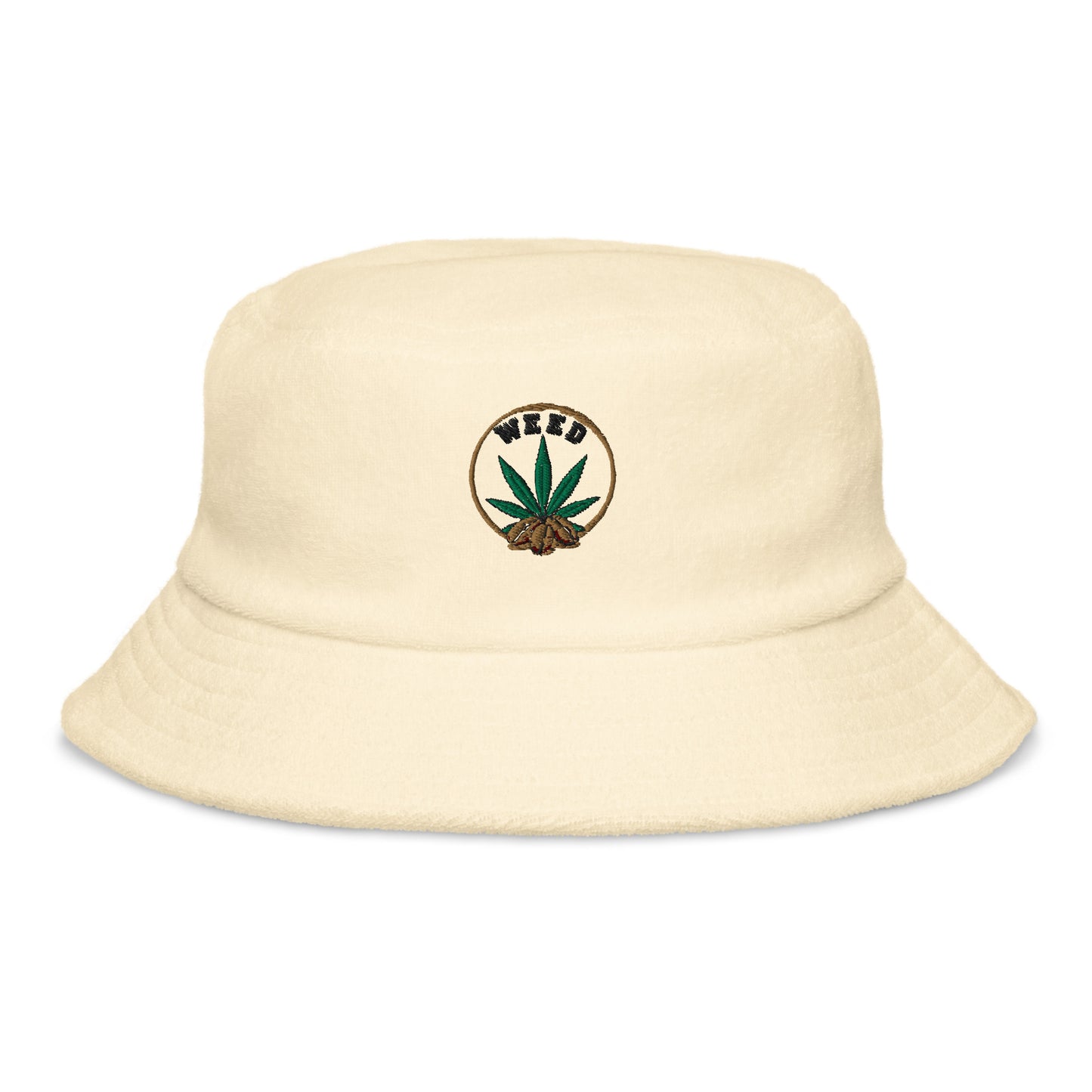 Unstructured Terry Cloth Bucket Hat