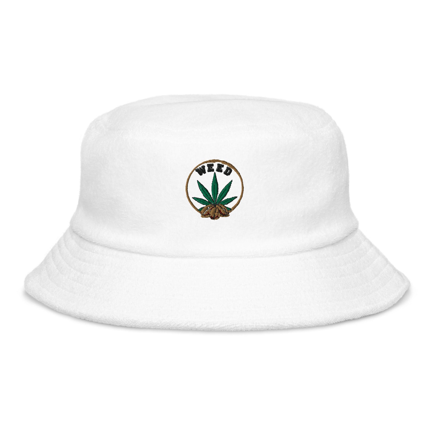 Unstructured Terry Cloth Bucket Hat