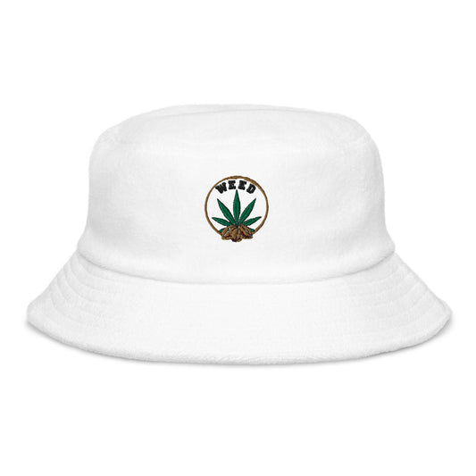 Unstructured Terry Cloth Bucket Hat